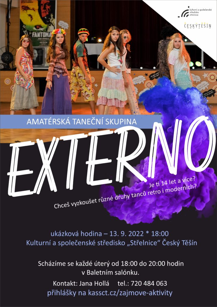 Plakát od taneční skupiny Externo