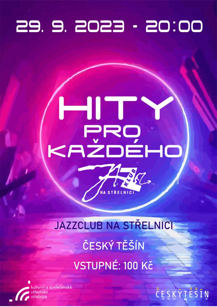 Plakát k tanečnímu večírku Hity pro každého